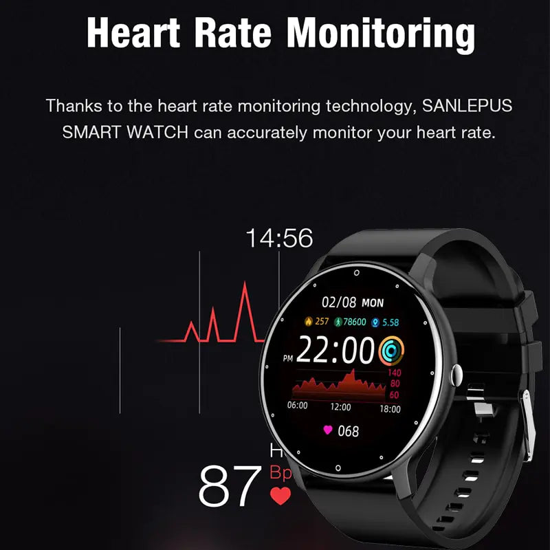 Full Touch Screen Sport Fitness Watch