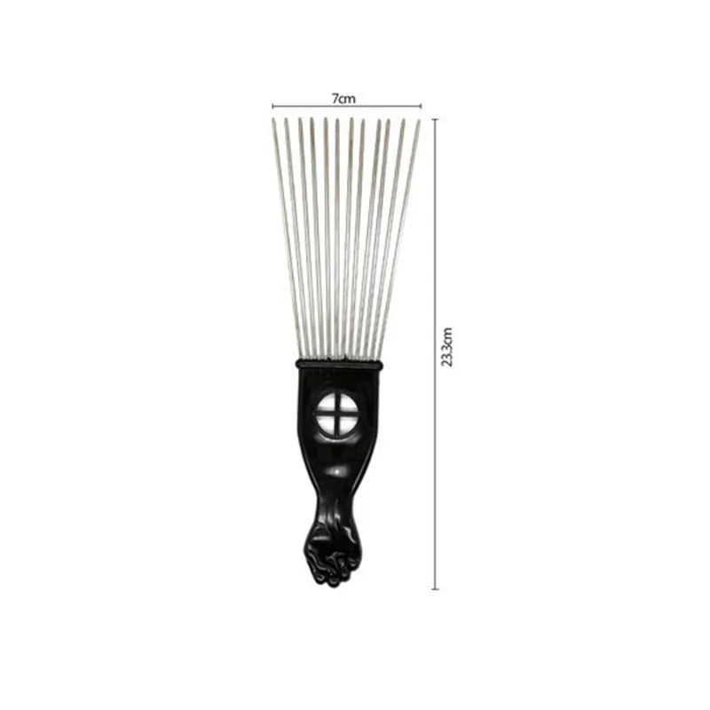 Anti-Static Metal Afro Pick Comb